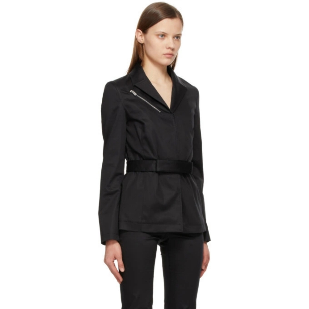 1017 ALYX 9SM Black Twill Belted Blazer